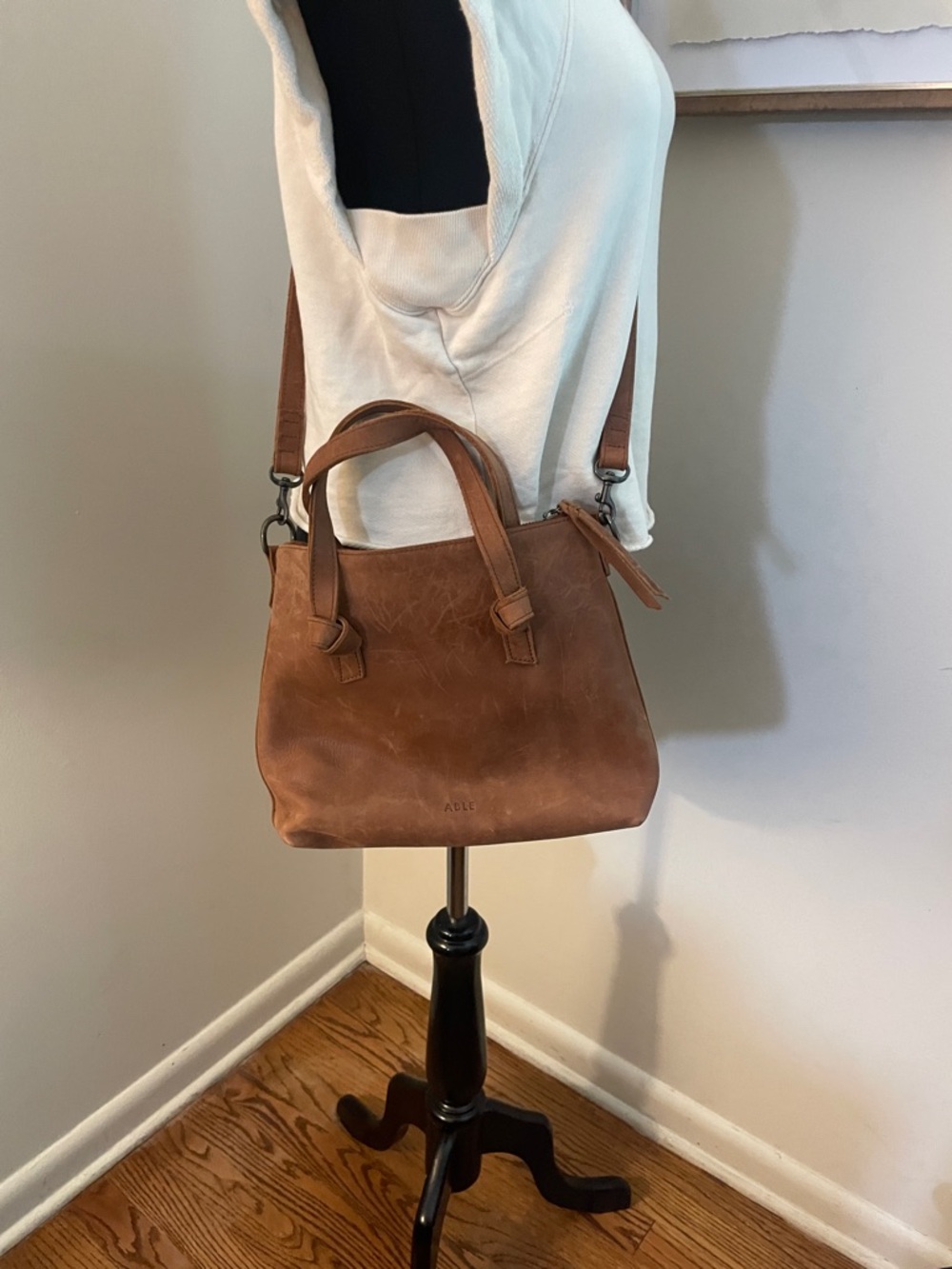 ABLE | Rachel Crossbody brown, Ethiopian leather